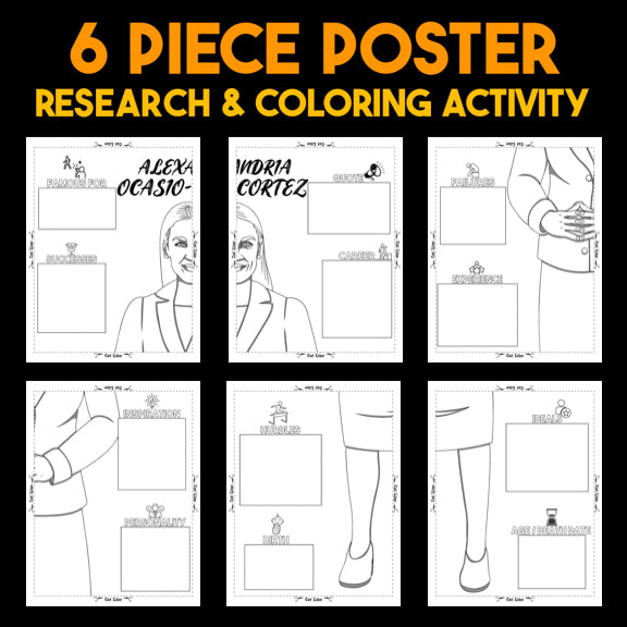 Alexandria Ocasio-Cortez — Powerful People Collaborative Poster Activity