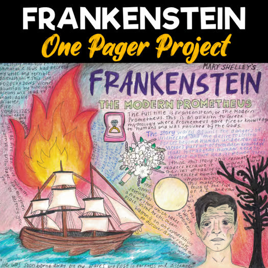 Frankenstein One Pager Project – Chomping at the Lit