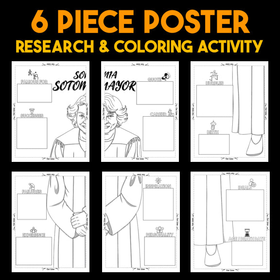 Sonia Sotomayor — Powerful People Collaborative Poster Activity