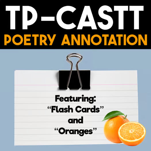 Annotating Poetry with TP-CASTT | Poetry Lesson and Guided Notes