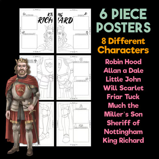 The Merry Adventures of Robin Hood Character Analysis Posters — Character Collabs