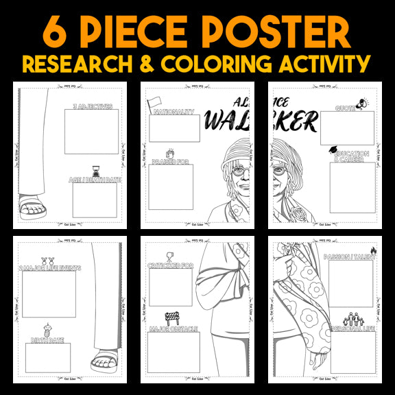 Alice Walker Author Study — Literary Legends Collaborative Poster