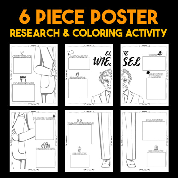 Elie Wiesel Author Study — Literary Legends Collaborative Poster