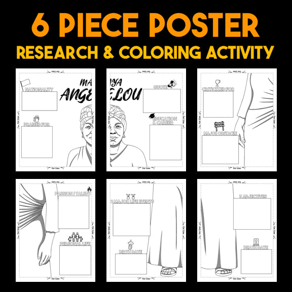 Maya Angelou Author Study — Literary Legends Collaborative Poster