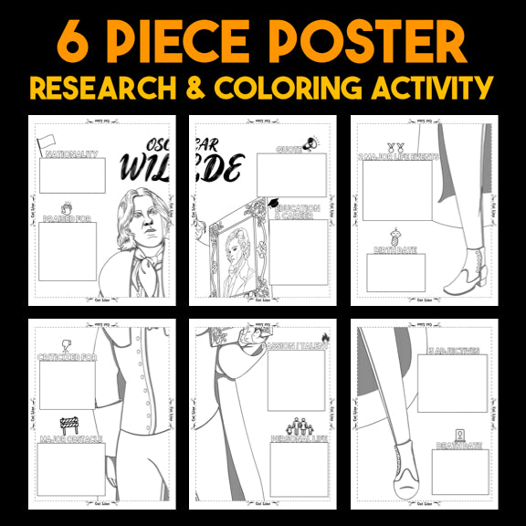 Oscar Wilde Author Study — Literary Legends Collaborative Poster