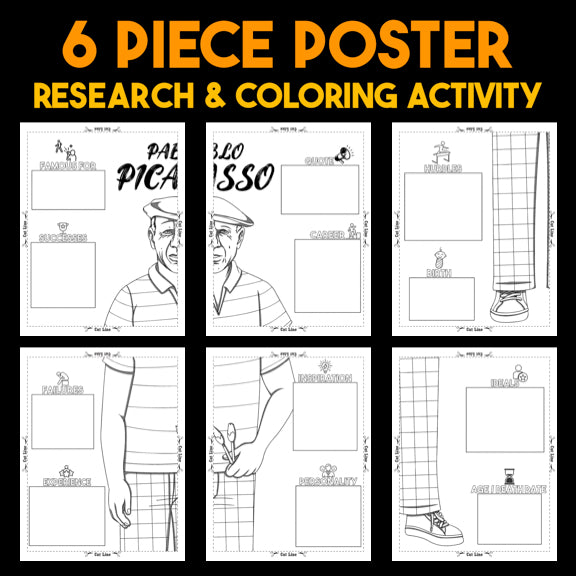 Pablo Picasso — Powerful People Collaborative Poster Activity