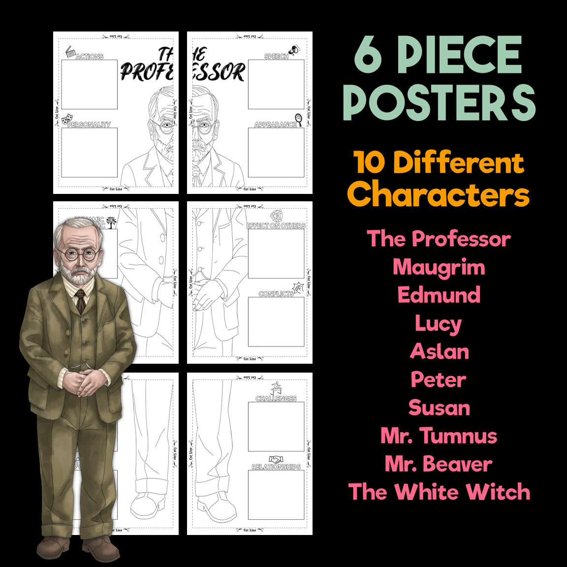 The Lion, the Witch and the Wardrobe Character Analysis Posters β Character Collabs