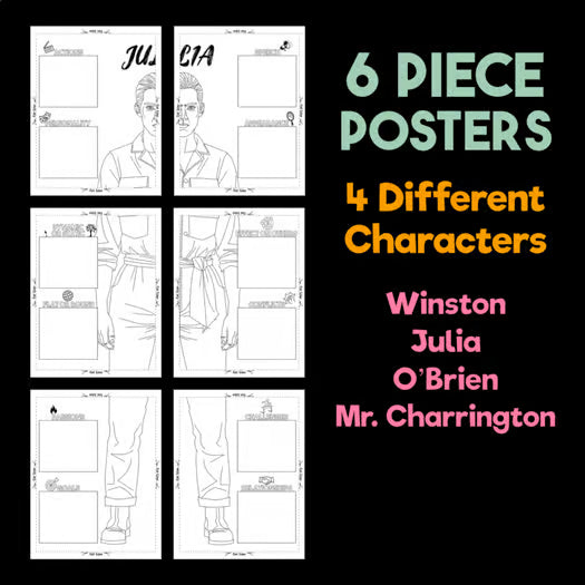 1984 Character Analysis Posters — Character Collabs