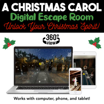 A Christmas Carol Digital Escape Room
