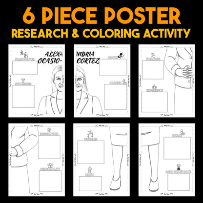 Alexandria Ocasio-Cortez — Powerful People Collaborative Poster Activity