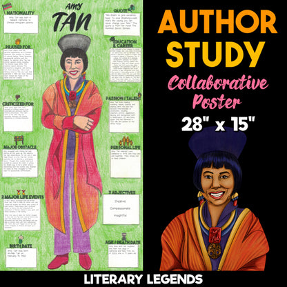 Amy Tan Author Study — Literary Legends Collaborative Poster