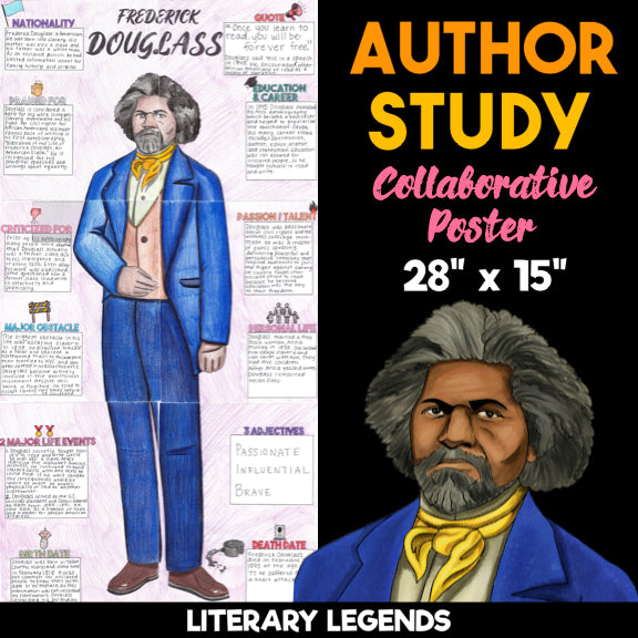 Frederick Douglass Author Study — Literary Legends Collaborative Poster
