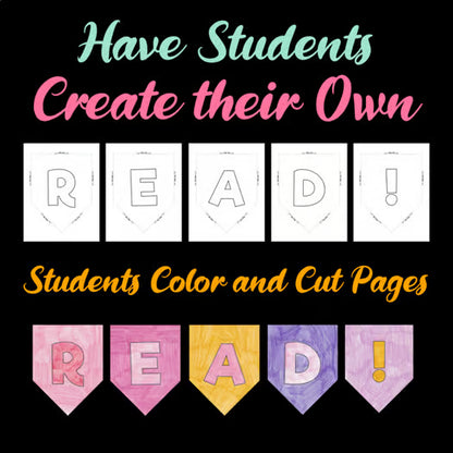 Printable Bulletin Board Letters A–Z — Pennant Banner Bunting