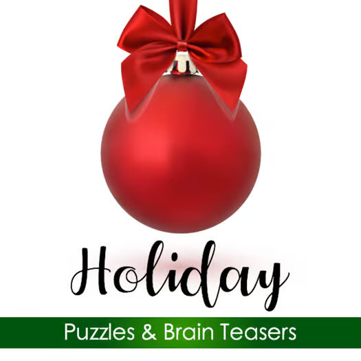 Christmas Brainteasers & Crossword Puzzle — Winter Holiday Activities