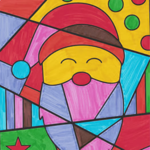 Christmas and Winter — Parts of Speech Coloring Activity (Pop Art)