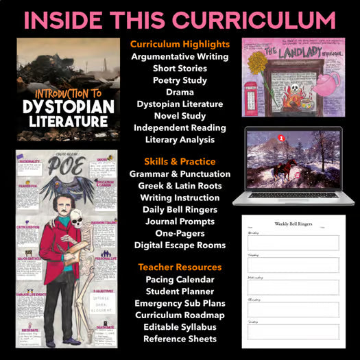 8th Grade ELA Full Year Curriculum — 180 Days of Lesson Plans