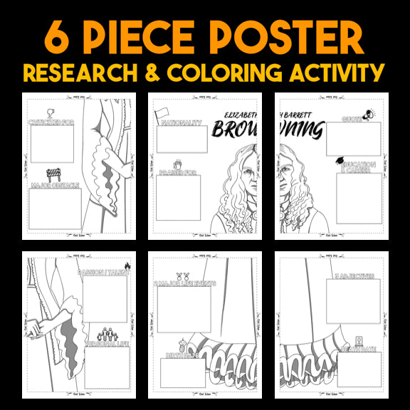 Elizabeth Barrett Browning Author Study — Literary Legends Collaborative Poster