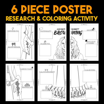 Elizabeth Barrett Browning Author Study — Literary Legends Collaborative Poster