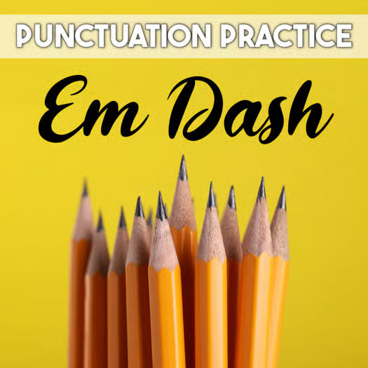 Em Dash Punctuation Lesson and Practice