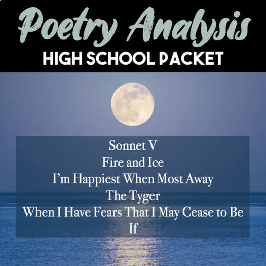 Poetry Analysis of 6 Poems — High School Unit