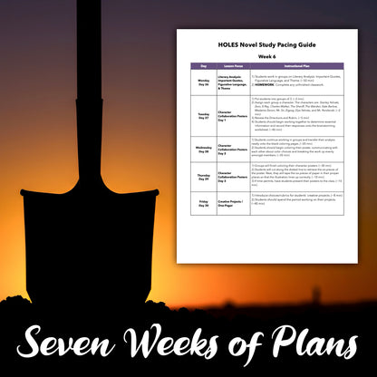 Holes Novel Study — Complete Unit Plan