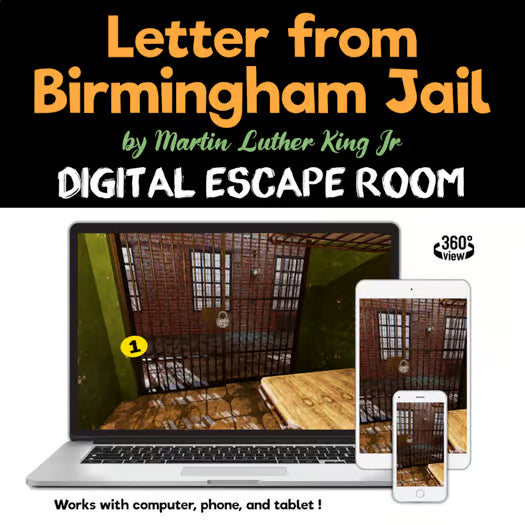 MLK Jr. Digital Escape Room "Letter from Birmingham Jail"