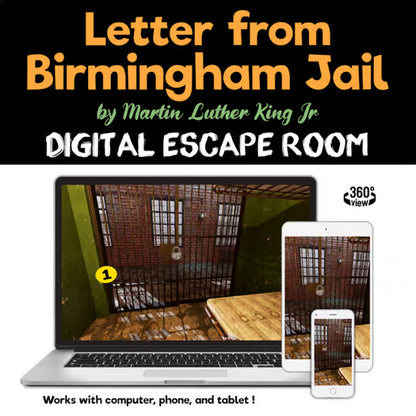 MLK Jr. Digital Escape Room "Letter from Birmingham Jail"