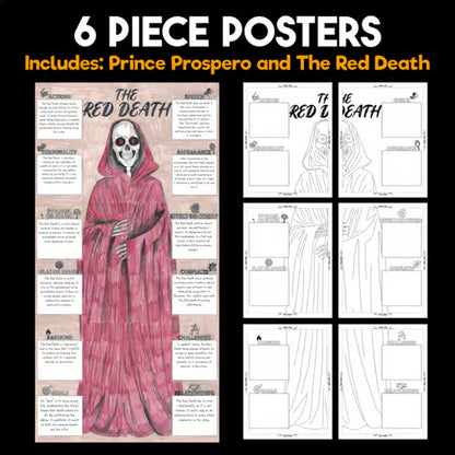 The Masque of the Red Death Character Analysis Posters — Character Collabs