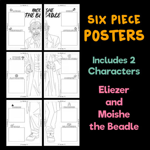 Night Body Biography Activity — Character Analysis Posters