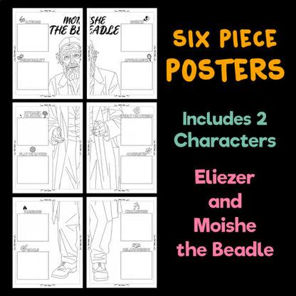 Night Body Biography Activity — Character Analysis Posters