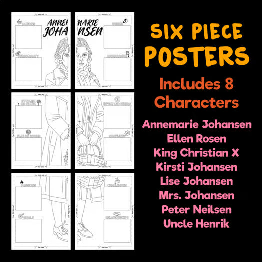 Number the Stars Body Biography Activity — Character Analysis Posters