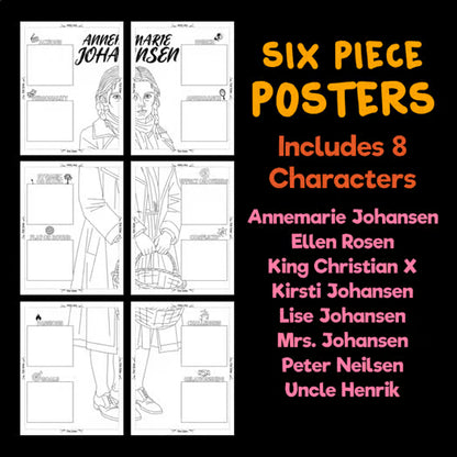 Number the Stars Body Biography Activity — Character Analysis Posters