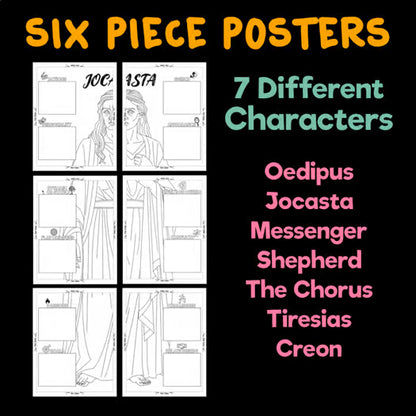 Oedipus Rex Body Biography Activity — Character Analysis Posters