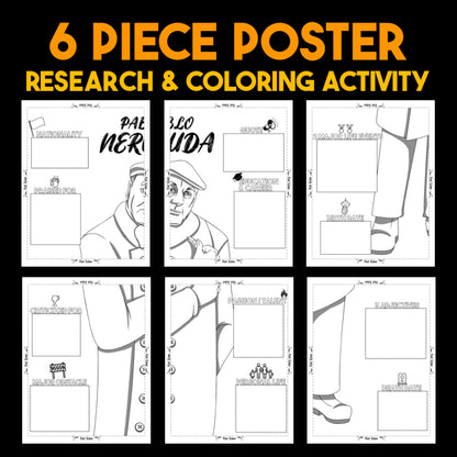 Pablo Neruda Author Study — Literary Legends Collaborative Poster