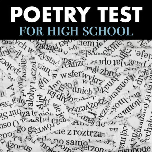 Poetry Test — High School Assessment & Answer Key (Editable)