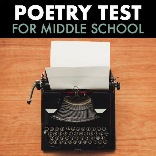 Poetry Test — Middle School Assessment (7th–9th Grade) & Answer Key