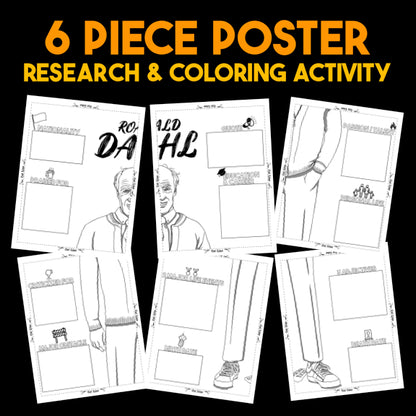 Roald Dahl Author Study — Literary Legends Collaborative Poster