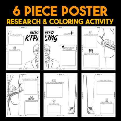 Rudyard Kipling Author Study — Literary Legends Collaborative Poster