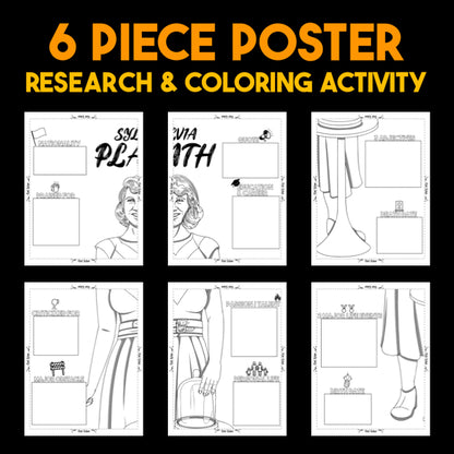 Sylvia Plath Author Study — Literary Legends Collaborative Poster