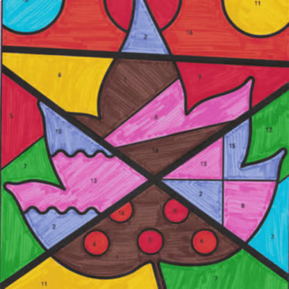 Fall and Thanksgiving — Parts of Speech Coloring Activity (Pop Art)