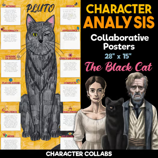 The Black Cat Character Analysis Posters — Character Collabs – Chomping ...