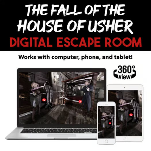 The Fall of the House of Usher Digital Escape Room