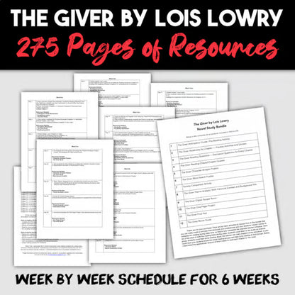 The Giver Novel Study — Complete Unit Plan
