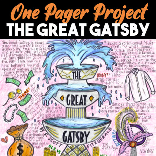 The Great Gatsby One Pager
