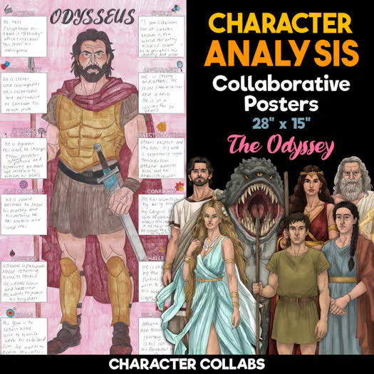 The Odyssey Character Analysis Posters — Character Collabs