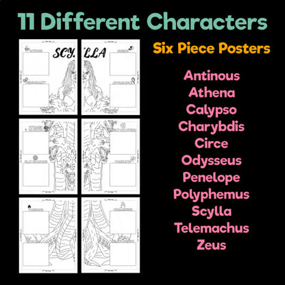 The Odyssey Character Analysis Posters — Character Collabs