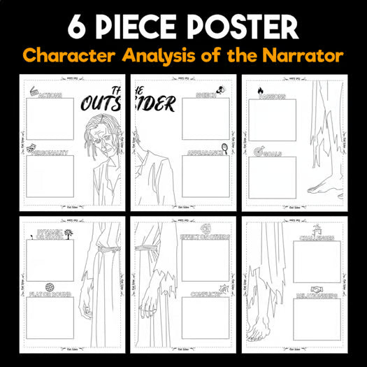 The Outsider Body Biography Activity — Character Analysis Posters