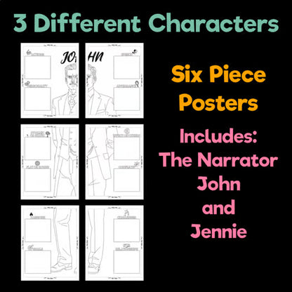 The Yellow Wallpaper Character Analysis Posters — Character Collabs