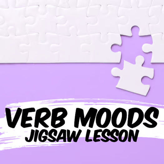 Verb Moods and Shifts in Mood — Jigsaw Activity, Practice Worksheets, and Quiz