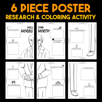 William Wordsworth Author Study — Literary Legends Collaborative Poster